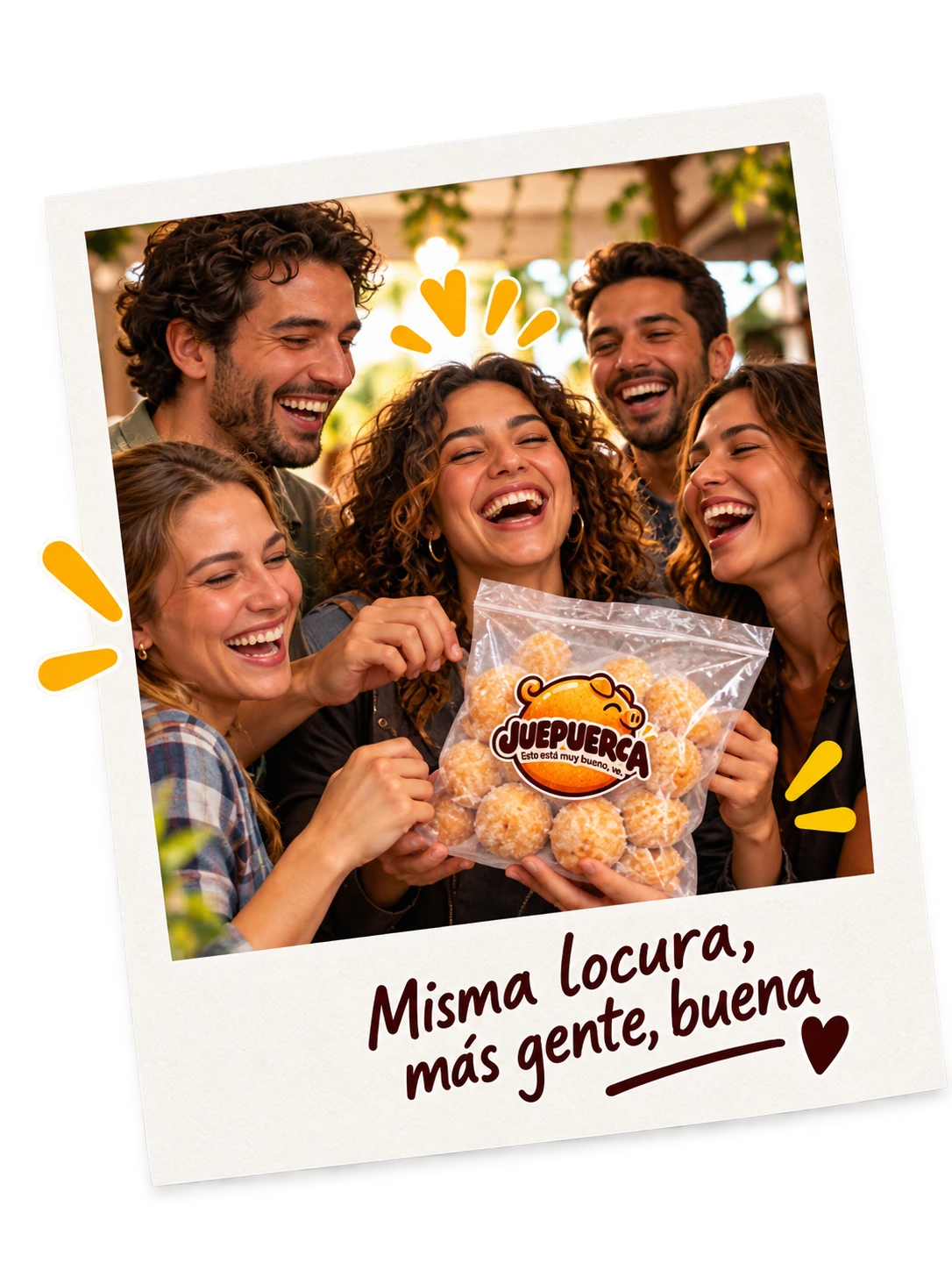 Amigos compartiendo JUEPUERCAS. Misma locura, más gente buena.