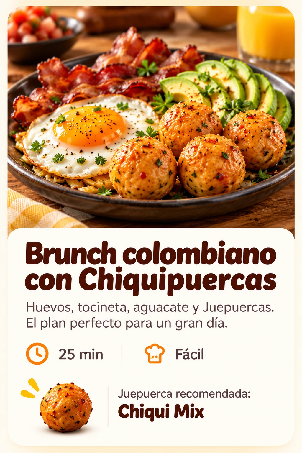 Brunch con Chiquipuerquitas — receta JUEPUERCA