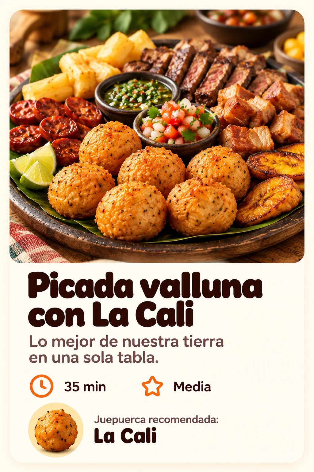 Picada valluna con La Cali — receta JUEPUERCA